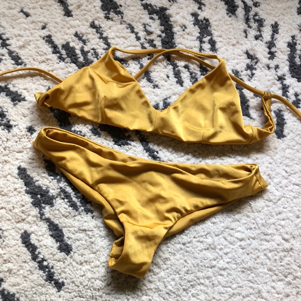 RVCA gold bikini